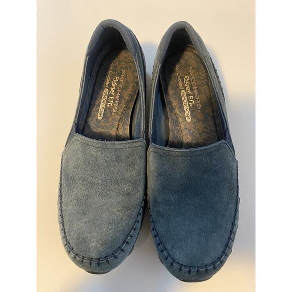 SKECHERS® Women's RELAXED FIT® AIR-COOLED MEMORY FOAM™ Suede Loafers US Sz 8 - Picture 1 of 8